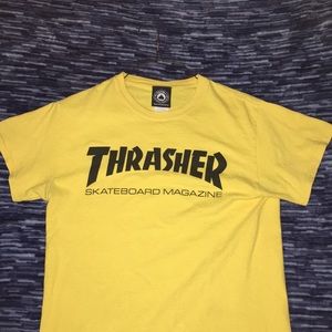 Thrasher logo tee yellow